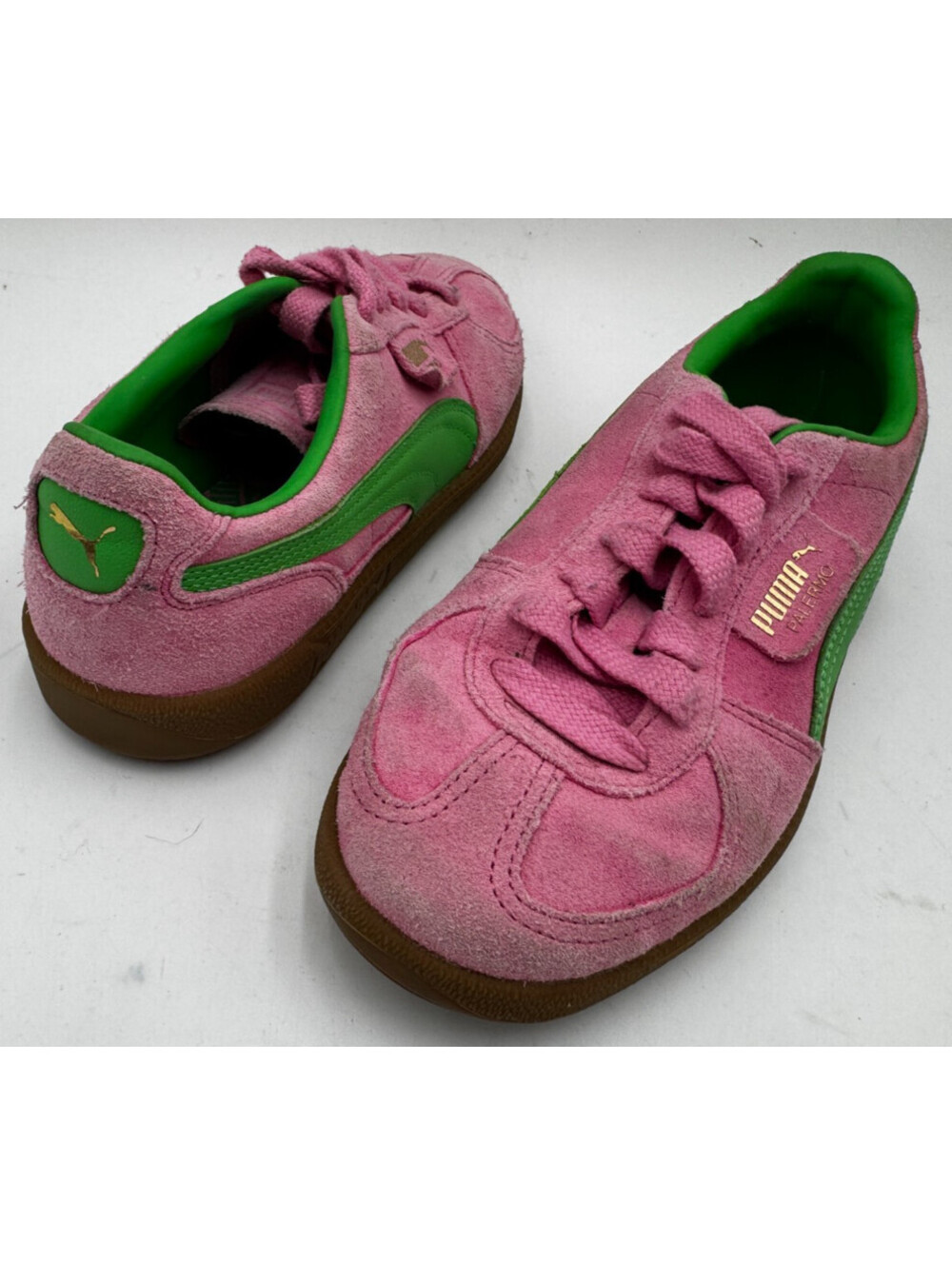 Puma Palermo Women's Sneakers Size 8.5 Pink  Suede Athletic Shoes 397858-01